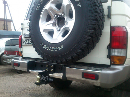 Фаркоп TY 35 для TOYOTA Land Cruiser 76 1984-, Автос, нагрузка 2000/100 кг. БЕЗ подрезки бампера от магазина ФаркопРос